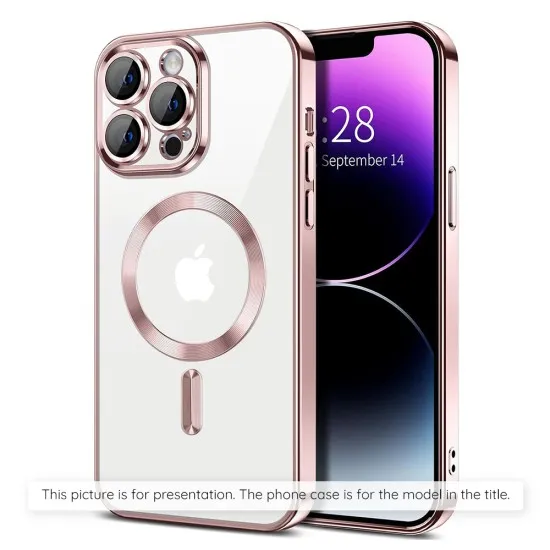 Husa pentru Samsung Galaxy A55 5G - Techsuit Luxury Crystal MagSafe - Pink Husa pentru Samsung Galaxy A55 5G - Techsuit Luxury Crystal MagSafe - Pink
