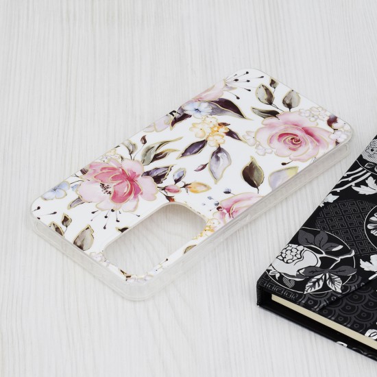 Husa pentru Samsung Galaxy A55 5G - Techsuit Marble Series - Chloe White