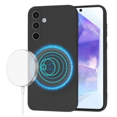 Husa pentru Samsung Galaxy A55 5G - Techsuit SoftFlex MagSafe - Black Husa pentru Samsung Galaxy A55 5G - Techsuit SoftFlex MagSafe - Black