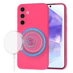 Husa pentru Samsung Galaxy A55 5G - Techsuit SoftFlex MagSafe - Hot Pink Husa pentru Samsung Galaxy A55 5G - Techsuit SoftFlex MagSafe - Hot Pink