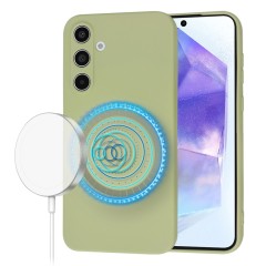 Husa pentru Samsung Galaxy A55 5G - Techsuit SoftFlex MagSafe - Matcha Husa pentru Samsung Galaxy A55 5G - Techsuit SoftFlex MagSafe - Matcha