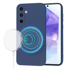 Husa pentru Samsung Galaxy A55 5G - Techsuit SoftFlex MagSafe - Navy Blue Husa pentru Samsung Galaxy A55 5G - Techsuit SoftFlex MagSafe - Navy Blue
