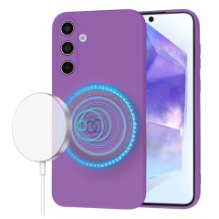 Husa pentru Samsung Galaxy A55 5G - Techsuit SoftFlex MagSafe - Purple Husa pentru Samsung Galaxy A55 5G - Techsuit SoftFlex MagSafe - Purple