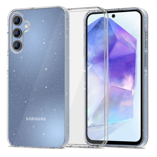 Husa pentru Samsung Galaxy A55 5G - Techsuit SparkleSkin Series - Clear