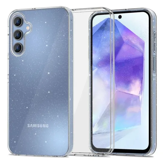 Husa pentru Samsung Galaxy A55 5G - Techsuit SparkleSkin Series - Clear Husa pentru Samsung Galaxy A55 5G - Techsuit SparkleSkin Series - Clear