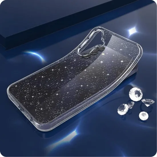 Husa pentru Samsung Galaxy A55 5G - Techsuit SparkleSkin Series - Clear Husa pentru Samsung Galaxy A55 5G - Techsuit SparkleSkin Series - Clear