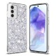 Husa pentru Samsung Galaxy A55 5G - Techsuit Sparkly Glitter - White