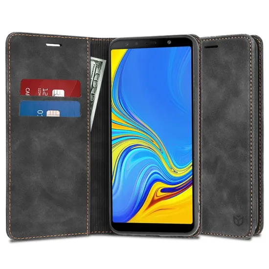 Husa pentru Samsung Galaxy A7 2018 - Techsuit Confy Cover - Black Husa pentru Samsung Galaxy A7 2018 - Techsuit Confy Cover - Black
