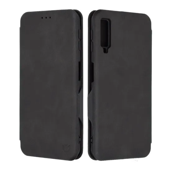 Husa pentru Samsung Galaxy A7 2018 Techsuit Safe Wallet Plus, Black Husa pentru Samsung Galaxy A7 2018 Techsuit Safe Wallet Plus, Black