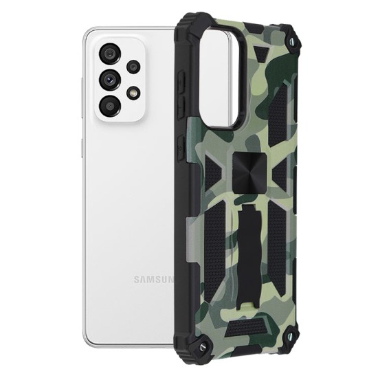 Husa pentru Samsung Galaxy A73 5G - Techsuit Blazor Series - Camo Lime