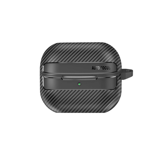 Husa pentru Samsung Galaxy Buds 3 / 3 Pro - Techsuit CarbonFiber - Black