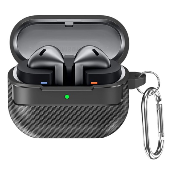 Husa pentru Samsung Galaxy Buds 3 / 3 Pro - Techsuit CarbonFiber - Black