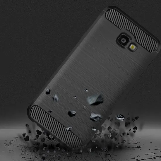Husa pentru Samsung Galaxy J4 Plus - Techsuit Carbon Silicone - Black Husa pentru Samsung Galaxy J4 Plus - Techsuit Carbon Silicone - Black