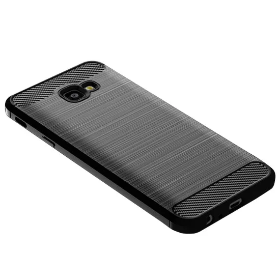 Husa pentru Samsung Galaxy J4 Plus - Techsuit Carbon Silicone - Black Husa pentru Samsung Galaxy J4 Plus - Techsuit Carbon Silicone - Black