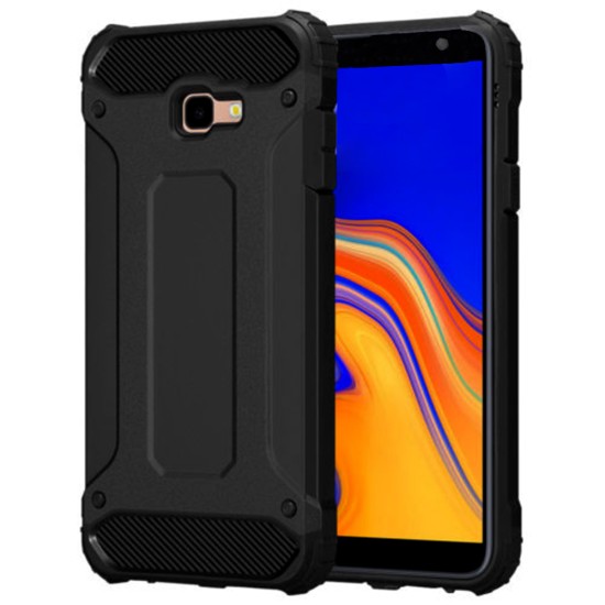 Husa pentru Samsung Galaxy J4 Plus - Techsuit Hybrid Armor - Black