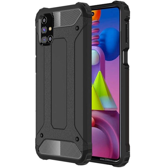 Husa pentru Samsung Galaxy M51 - Techsuit Hybrid Armor - Black