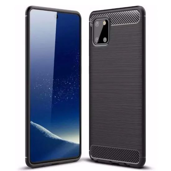 Husa pentru Samsung Galaxy Note 10 Lite - Techsuit Carbon Silicone - Black Husa pentru Samsung Galaxy Note 10 Lite - Techsuit Carbon Silicone - Black