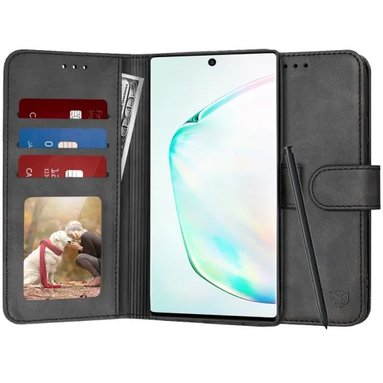 Husa pentru Samsung Galaxy Note 10 Plus / Note 10 Plus 5G - Techsuit Diary Book - Black