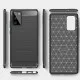 Husa pentru Samsung Galaxy Note 20 / Note 20 5G - Techsuit Carbon Silicone - Black Husa pentru Samsung Galaxy Note 20 / Note 20 5G - Techsuit Carbon Silicone - Black