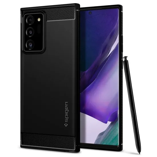 Husa pentru Samsung Galaxy Note 20 Ultra / Note 20 Ultra 5G - Spigen Rugged Armor - Black Husa pentru Samsung Galaxy Note 20 Ultra / Note 20 Ultra 5G - Spigen Rugged Armor - Black