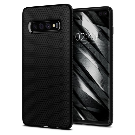 Husa pentru Samsung Galaxy S10 Plus - Spigen Liquid Air - Matte Black