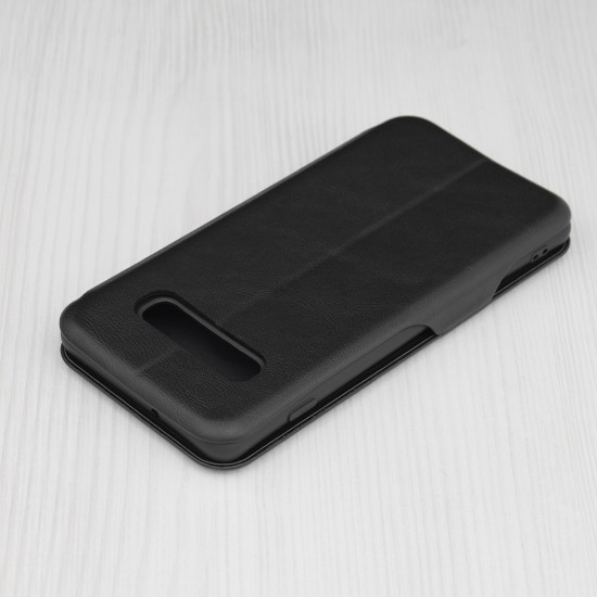 Husa pentru Samsung Galaxy S10 Plus Techsuit Safe Wallet Plus, Black