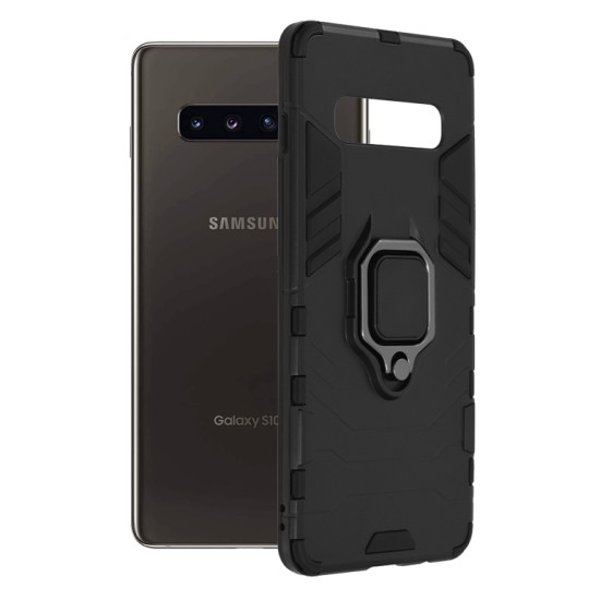 Husa pentru Samsung Galaxy S10 Plus - Techsuit Silicone Shield - Black