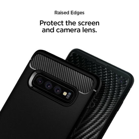 Husa pentru Samsung Galaxy S10 - Spigen Rugged Armor - Black