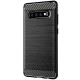 Husa pentru Samsung Galaxy S10 - Techsuit Carbon Silicone - Black