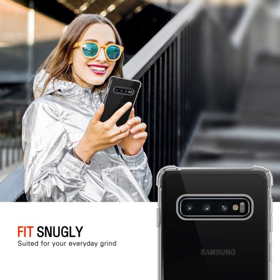 Husa pentru Samsung Galaxy S10 - Techsuit Shockproof Clear Silicone - Clear