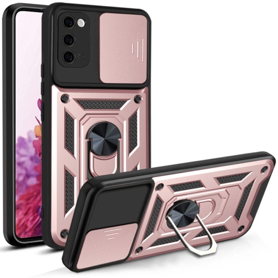 Husa pentru Samsung Galaxy S20 4G / S20 5G - Techsuit CamShield Series - Rose Gold