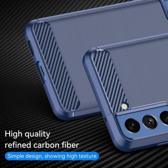 Husa pentru Samsung Galaxy S20 FE / S20 FE 5G - Techsuit Carbon Silicone - Blue