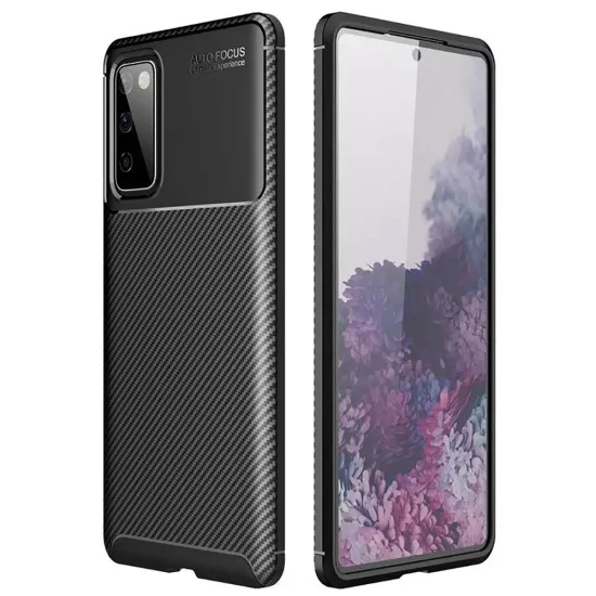 Husa pentru Samsung Galaxy S20 FE / S20 FE 5G - Techsuit CarbonFiber - Black Husa pentru Samsung Galaxy S20 FE / S20 FE 5G - Techsuit CarbonFiber - Black