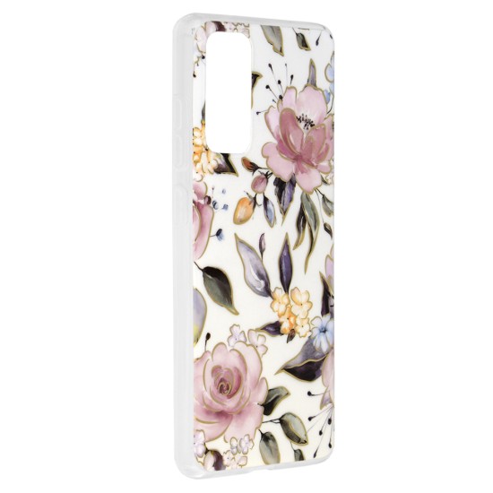 Husa pentru Samsung Galaxy S20 FE / S20 FE 5G - Techsuit Marble Series - Chloe White