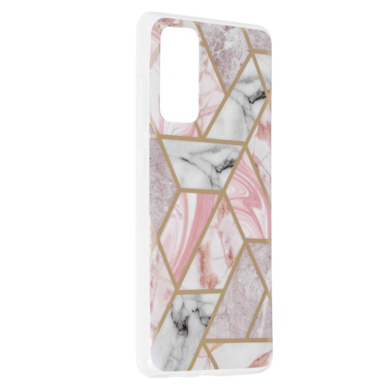 Husa pentru Samsung Galaxy S20 FE / S20 FE 5G - Techsuit Marble Series - Pink Hex