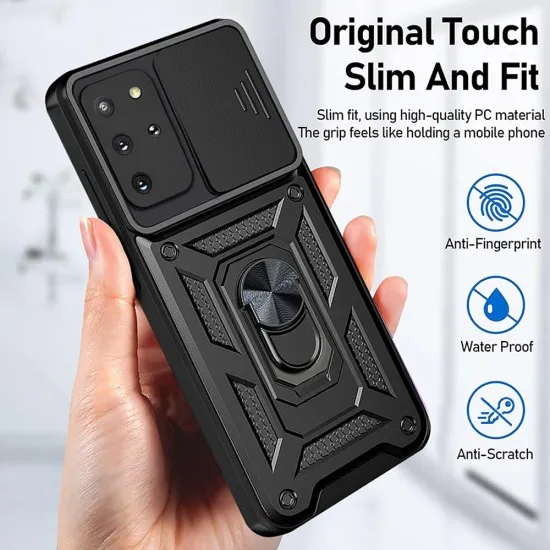 Husa pentru Samsung Galaxy S20 Plus 4G / S20 Plus 5G - Techsuit CamShield Series - Black Husa pentru Samsung Galaxy S20 Plus 4G / S20 Plus 5G - Techsuit CamShield Series - Black