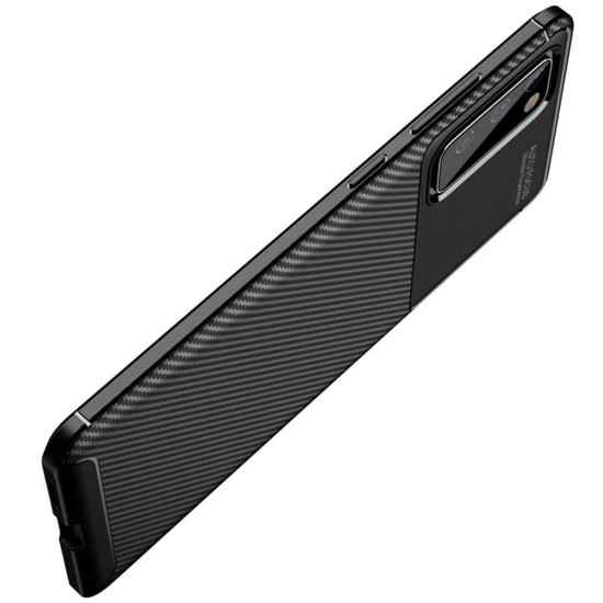 Husa pentru Samsung Galaxy S20 Plus 4G / S20 Plus 5G - Techsuit CarbonFiber - Black