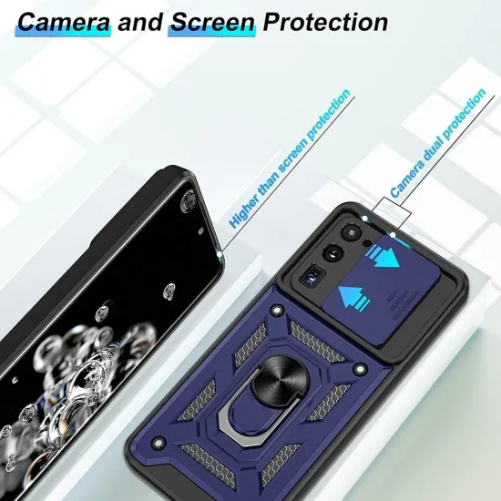Husa pentru Samsung Galaxy S20 Ultra 4G / S20 Ultra 5G - Techsuit CamShield Series - Blue Husa pentru Samsung Galaxy S20 Ultra 4G / S20 Ultra 5G - Techsuit CamShield Series - Blue