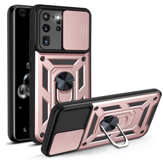 Husa pentru Samsung Galaxy S20 Ultra 4G / S20 Ultra 5G - Techsuit CamShield Series - Rose Gold