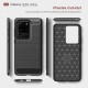 Husa pentru Samsung Galaxy S20 Ultra 4G / S20 Ultra 5G - Techsuit Carbon Silicone - Black