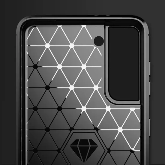 Husa pentru Samsung Galaxy S21 5G - Techsuit Carbon Silicone - Black Husa pentru Samsung Galaxy S21 5G - Techsuit Carbon Silicone - Black