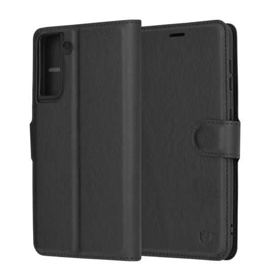 Husa pentru Samsung Galaxy S21 5G - Techsuit Leather Folio - Black