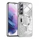 Husa pentru Samsung Galaxy S21 5G - Techsuit Luxury Glitter MagSafe - Silver Husa pentru Samsung Galaxy S21 5G - Techsuit Luxury Glitter MagSafe - Silver