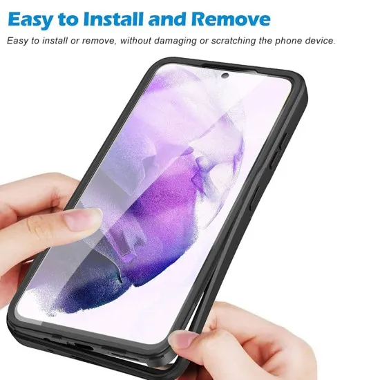 Husa pentru Samsung Galaxy S21 FE 5G + Folie - Techsuit ColorVerse 360 Series - Purple Husa pentru Samsung Galaxy S21 FE 5G + Folie - Techsuit ColorVerse 360 Series - Purple