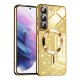 Husa pentru Samsung Galaxy S21 FE 5G - Techsuit Luxury Glitter MagSafe - Gold