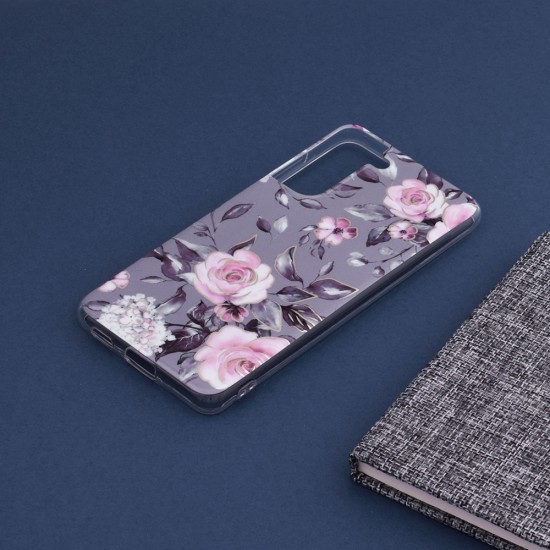 Husa pentru Samsung Galaxy S21 FE 5G - Techsuit Marble Series - Bloom of Ruth Gray