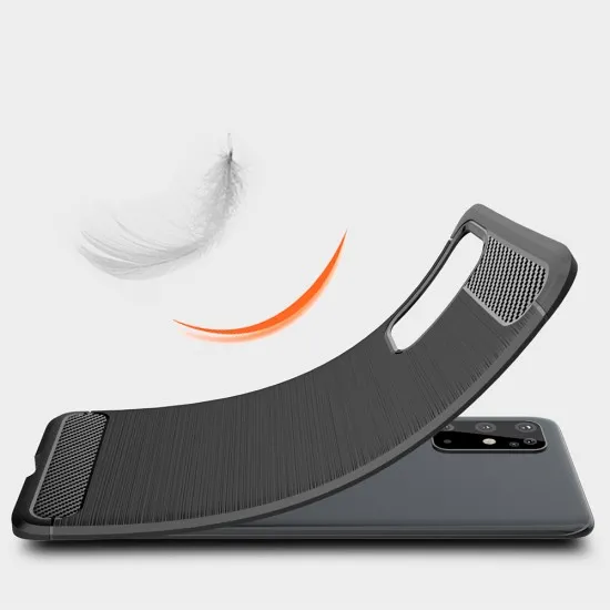 Husa pentru Samsung Galaxy S21 Ultra 5G - Techsuit Carbon Silicone - Black Husa pentru Samsung Galaxy S21 Ultra 5G - Techsuit Carbon Silicone - Black