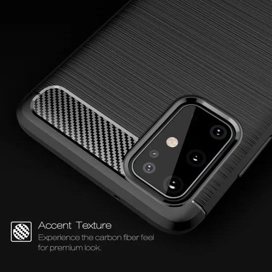 Husa pentru Samsung Galaxy S21 Ultra 5G - Techsuit Carbon Silicone - Black Husa pentru Samsung Galaxy S21 Ultra 5G - Techsuit Carbon Silicone - Black