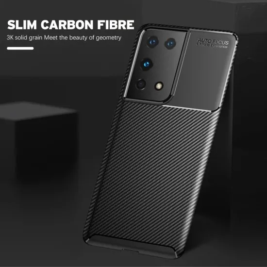 Husa pentru Samsung Galaxy S21 Ultra 5G - Techsuit CarbonFiber - Black Husa pentru Samsung Galaxy S21 Ultra 5G - Techsuit CarbonFiber - Black