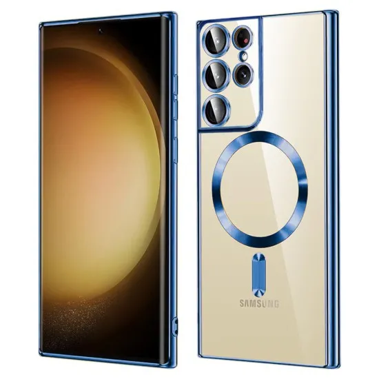 Husa pentru Samsung Galaxy S21 Ultra 5G - Techsuit Luxury Crystal MagSafe - Deep Blue Husa pentru Samsung Galaxy S21 Ultra 5G - Techsuit Luxury Crystal MagSafe - Deep Blue
